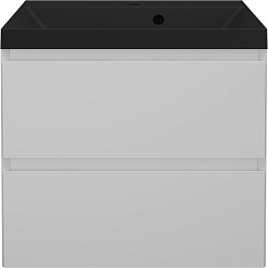 Style Line Тумба под раковину Манхэттен 60 Plus подвесная эмаль белая матовая – фотография-6